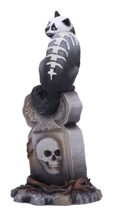 Photo #2 of product B6470X3 - Gothic Skull Cat by Martin Hanford 15cm
