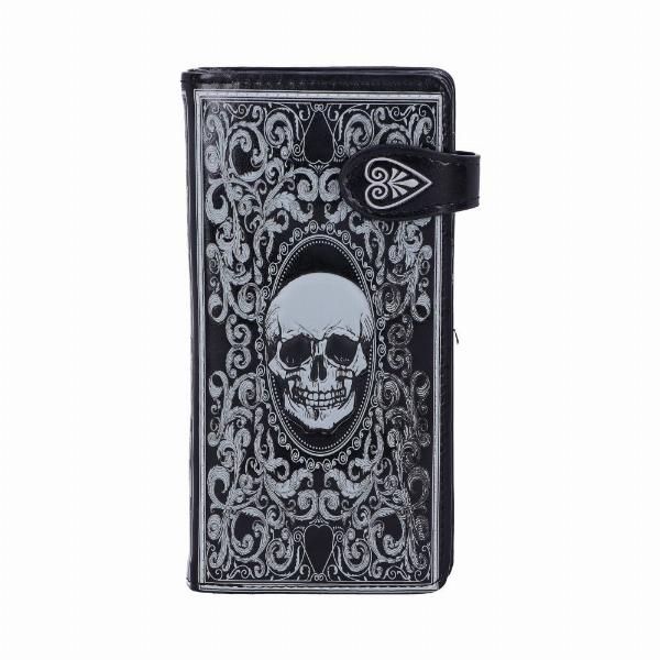 Photo #1 of product C3550J7 - Skull Tarot Card Purse Embossed Wallet