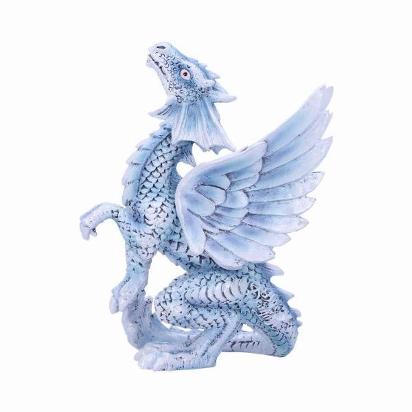 Photo #4 of product D4911R0 - Anne Stokes Age of Dragons Small Silver Dragon Figurine