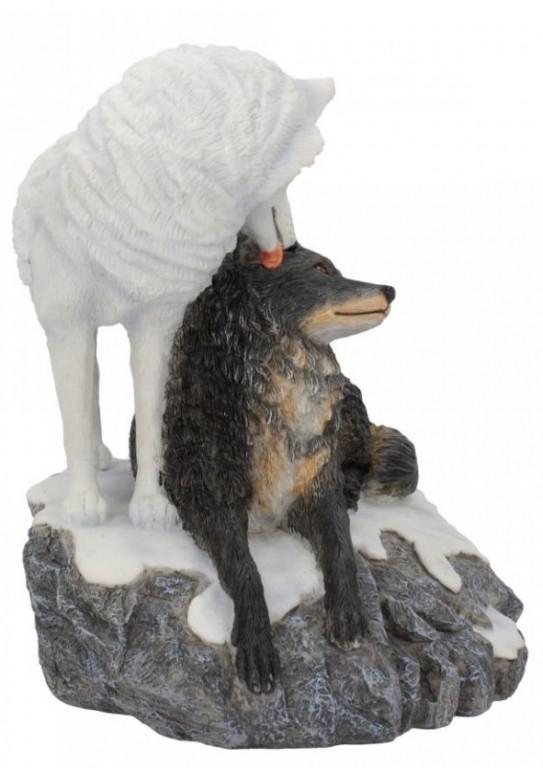 Photo of Snow Kisses Wolf Figurine (Lisa Parker)