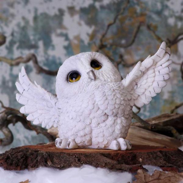 Photo #5 of product U5737U1 - Snowy Delight Owl Figurine 20.5cm