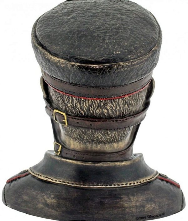 Photo of Steampunk Plague Doctor Bronze Figurine Secret Box 15.5cm