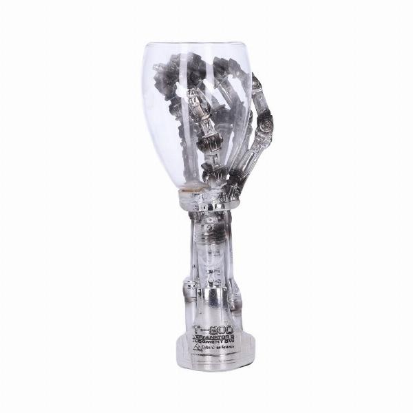 Photo #2 of product B1457D5 - Terminator 2 T-800 Hand Goblet Wine Glass Official Merchandise Judgment Day