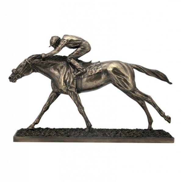 Photo of The Final Straight Bronze Horse Sculpture Large