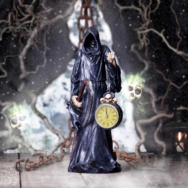 Photo #5 of product U5840U1 - Reaper Holding Clock Figurine 39.5cm