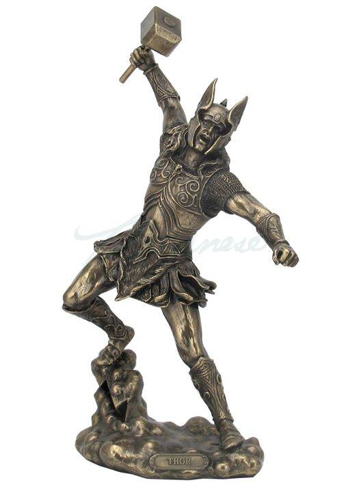 Photo of Thor Bronze Figurine 32 cm