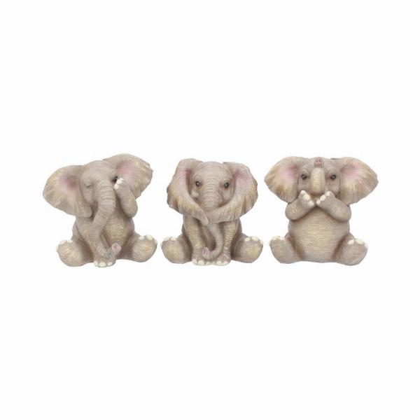 Photo #5 of product E3757K8 - Three Baby Elephants Figurine Elephant Ornaments