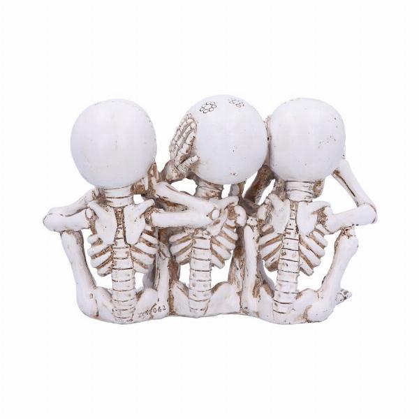 Photo #3 of product U5100R0 - Three Wise Calaveras Skeleton Figurine 20.3cm