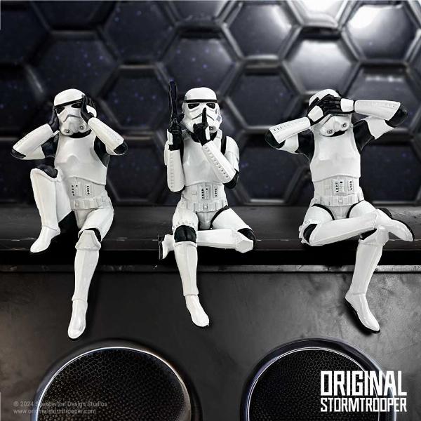 Photo #4 of product B6678B24 - Original Stormtrooper Three Wise Sitting Stormtroopers