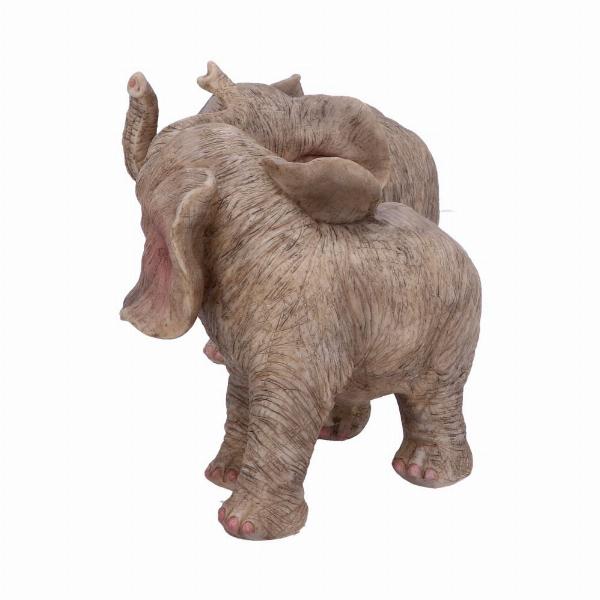 Photo #2 of product U4769P9 - Trunk to Trunk Elephant Calves Figurine