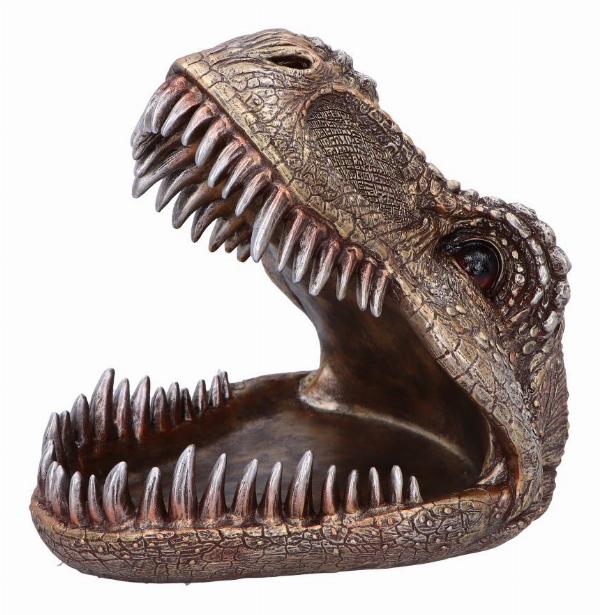 Photo #4 of product D6867C24 - Metallic Tyrannosaurus Rex Head Trinket Dish