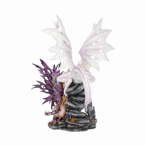 Photo #4 of product D0131A3 - Aarya Dragon Guardian Dragon & Fairy Figurine 59cm