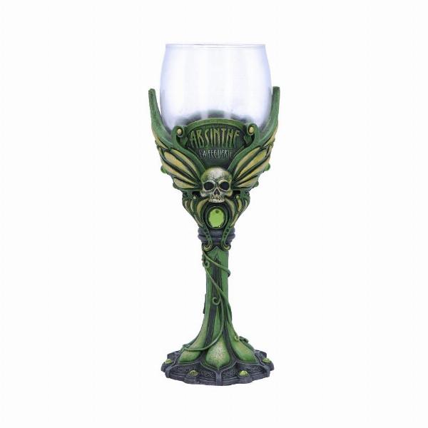 Photo #1 of product B5147R0 - Absinthe La Fee Verte Green Goblet Wine Glass