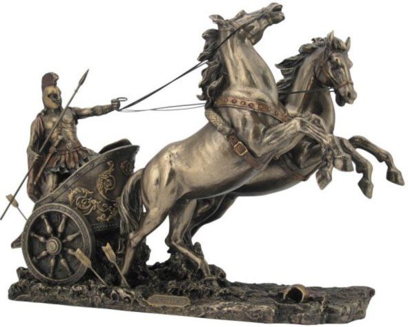 Photo of Achilles in Chariot Bronze Statue 37 cm