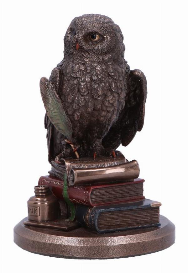 Photo #2 of product D6816B24 - An Owl's Tale Bronze Figurine