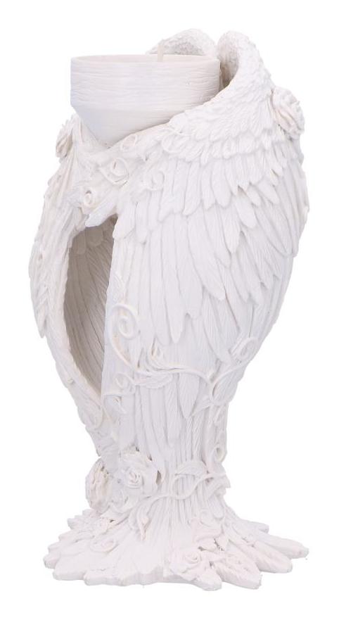 Photo #2 of product B6615B24 - Floral Angel Wings Tea Light Candle Holder