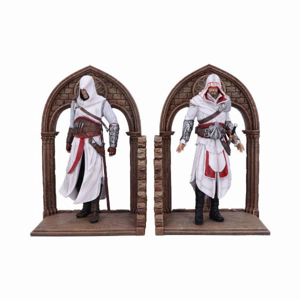 Photo #1 of product B5600T1 - Officially Licensed Assassins Creed Altar and Ezio Library Gaming Bookends