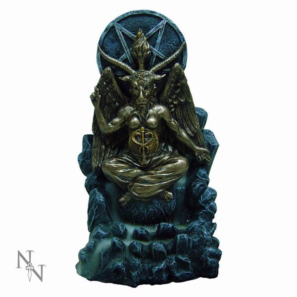 Photo #2 of product C1965F6 - Baphomet Antiquity Occult Backflow Incense Burner Gothic Ornament