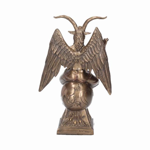 Photo #4 of product D0434B4 - Baphomet Occult Mystical Figurine Bronze Gothic Ornament