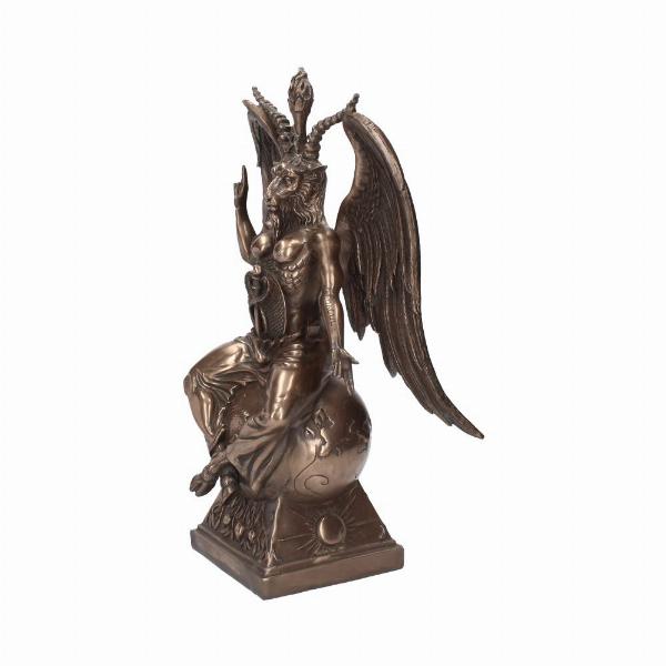 Photo #2 of product D1165D5 - Bronzed Baphomet Occult Sabatic Goat Large Figurine 38cm