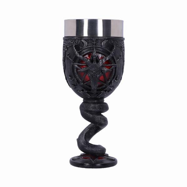 Photo #1 of product B4476N9 - Baphomet Sabbatic Goat Diety Goblet 16cm