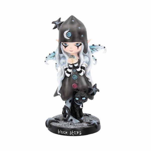 Photo #5 of product D2031F6 - Black Stars Fairy Figurine 18cm