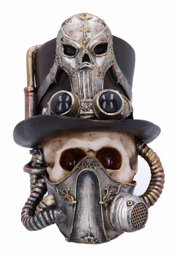 Photo #1 of product U4947R0 - Steampunk Breathe Easy Venetian Mask Skull Ornament