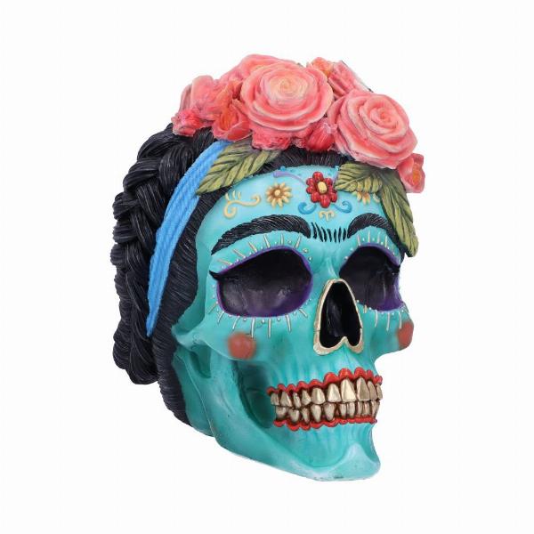 Photo #1 of product B6188W2 - Calavera de Azucar Mexican Skull 19cm