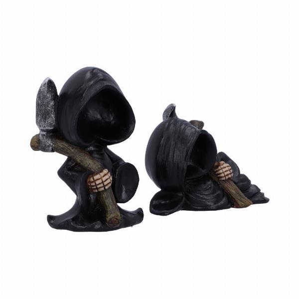 Photo #4 of product U5951V2 - Creapers set of two reapers figurines 9.5cm