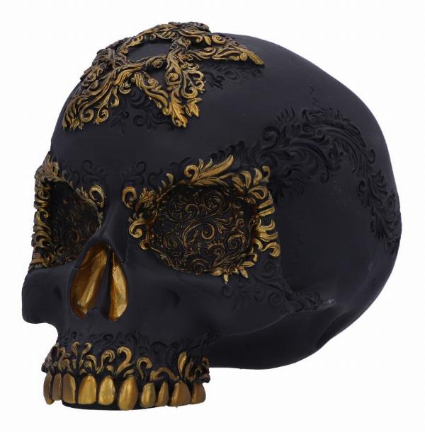 Photo #4 of product B6600Y3 - Divine Demise Black and Gold Skull