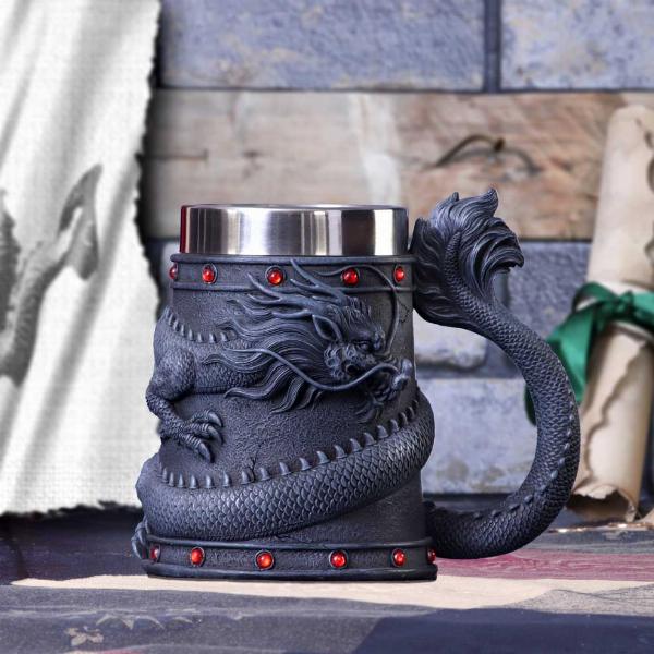 Photo #5 of product B5883V2 - Dragon Coil Tankard 16cm