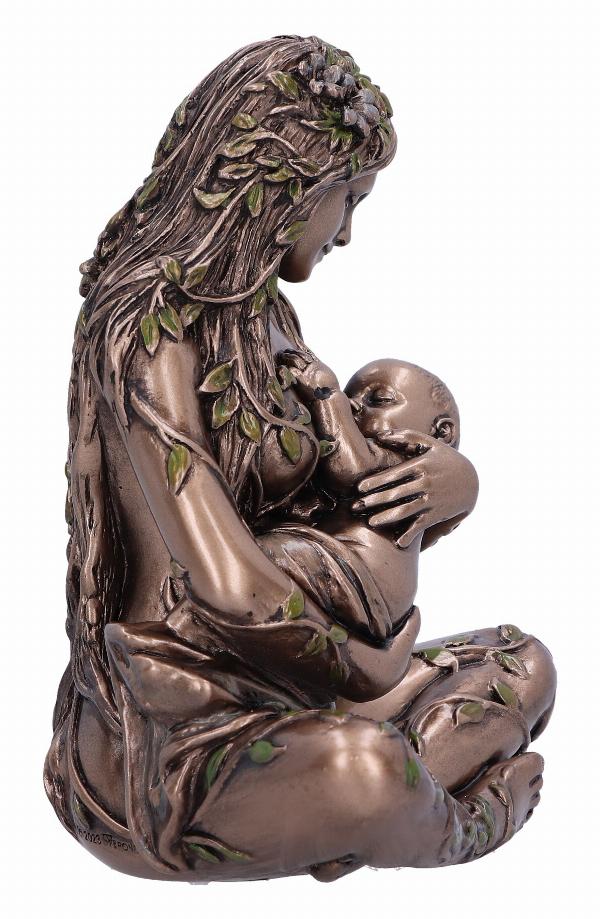 Photo #4 of product D6557Y3 - Earth Mother and baby bronze figurine