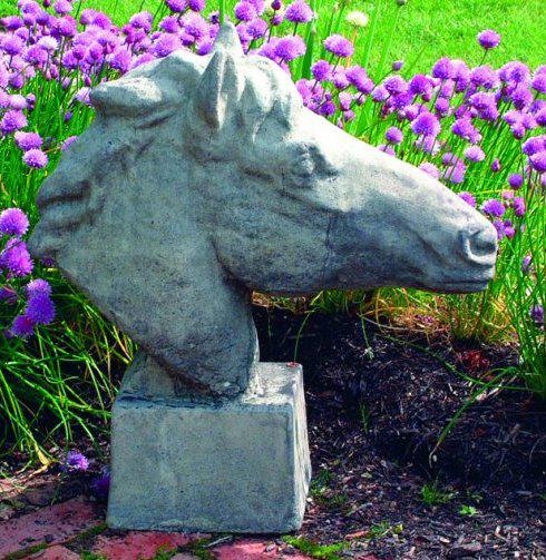 Photo of Equine Bust Stone Sculpture