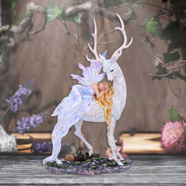 Photo #5 of product D6855C24 - Evelyn Fairy and Stag Figurine