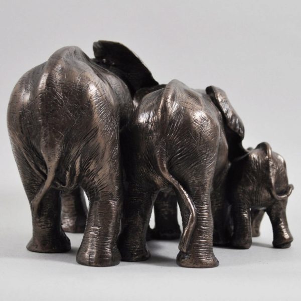 Photo of Family of Elephants Bronze Sculpture