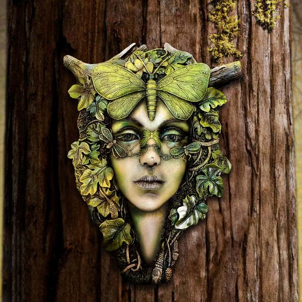 Photo #5 of product D6849C24 - Fleur Tree Spirit Wall Plaque