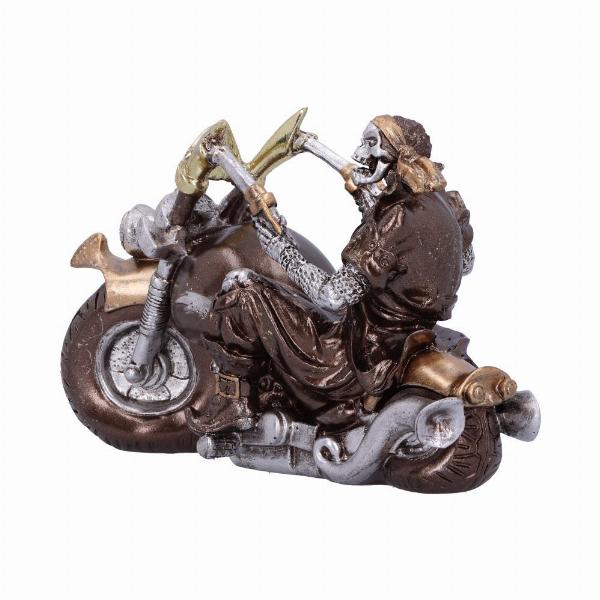 Photo #2 of product U5547T1 - Bronze Full Throttle Motorbike Figurine 17cm