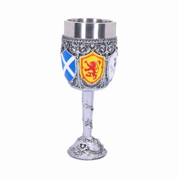 Photo #4 of product B4697P9 - Goblet of the Brave Scottish Shield Glass