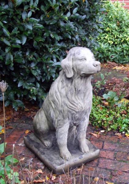 Photo of Golden Retriever Dog Stone Sculpture