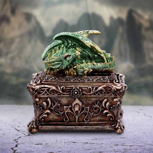 Photo #5 of product U6872C24 - Guardian of the Hoard Dragon Trinket Box