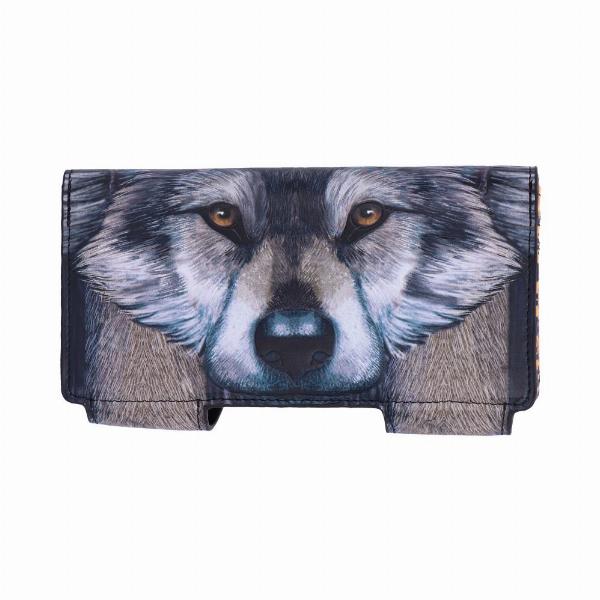 Photo #1 of product B5798U1 - Guardian Wolf Embossed Purse 18.5cm