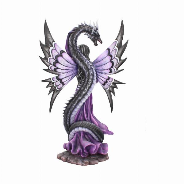 Photo #4 of product C2642G6 - Guardians Embrace Large Dark Fairy Dragon Ornament