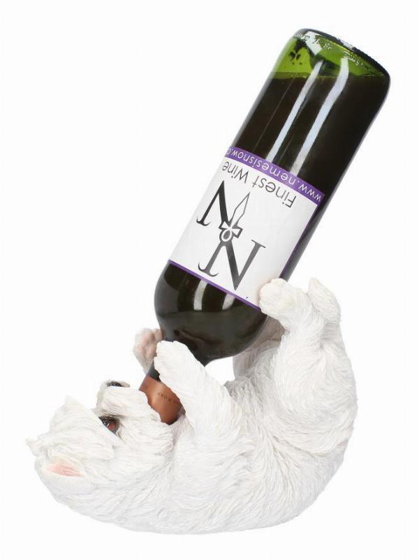 Photo #1 of product U3475J7 - West Highland Terrier Guzzler Dog Wine Bottle Holder