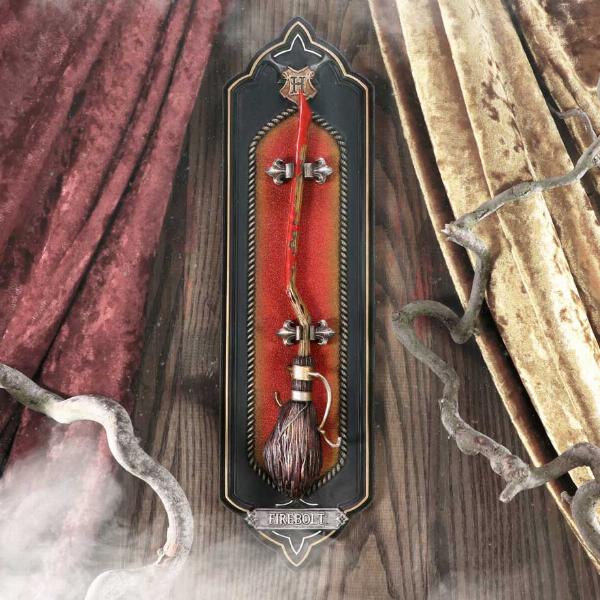 Photo #5 of product B6152W2 - Harry Potter Firebolt Broomstick Wall Plaque 34.5cm