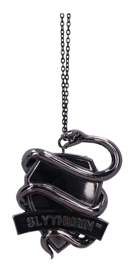 Photo #1 of product B6481X3 - Harry Potter Slytherin Crest Silver Weighted Hanging Ornament 6.3cm
