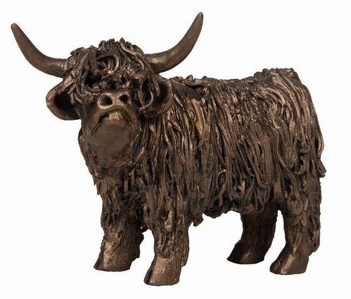 Photo of Highland Cow Standing Junior Bronze Sculpture Small