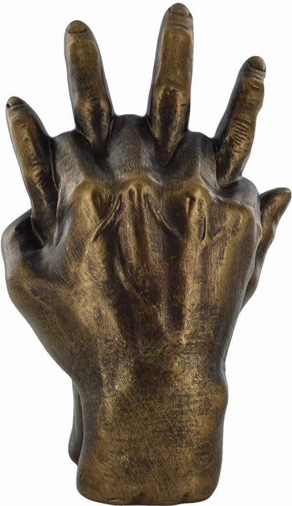 Holding Hand Bronze Finish Ornament