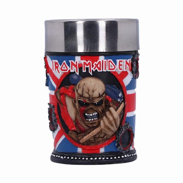 Photo #1 of product B4126M8 - Iron Maiden Eddie The Trooper Shot Glass Officially Licensed Merchandise