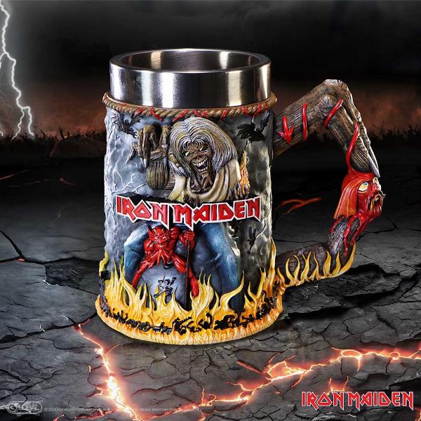 Photo #5 of product B6831C24 - Iron Maiden The Number of the Beast Album Tankard