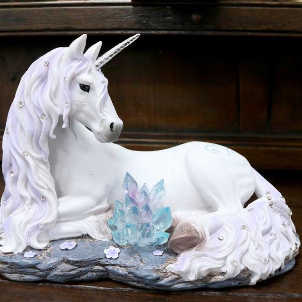 Photo #5 of product B2832H7 - Jewelled Tranquillity Figurine White Unicorn and Crystal Ornament